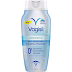 Vagisil Feminine Wash Unscented 12 Ounce bottle front view for daily intimate hygiene.