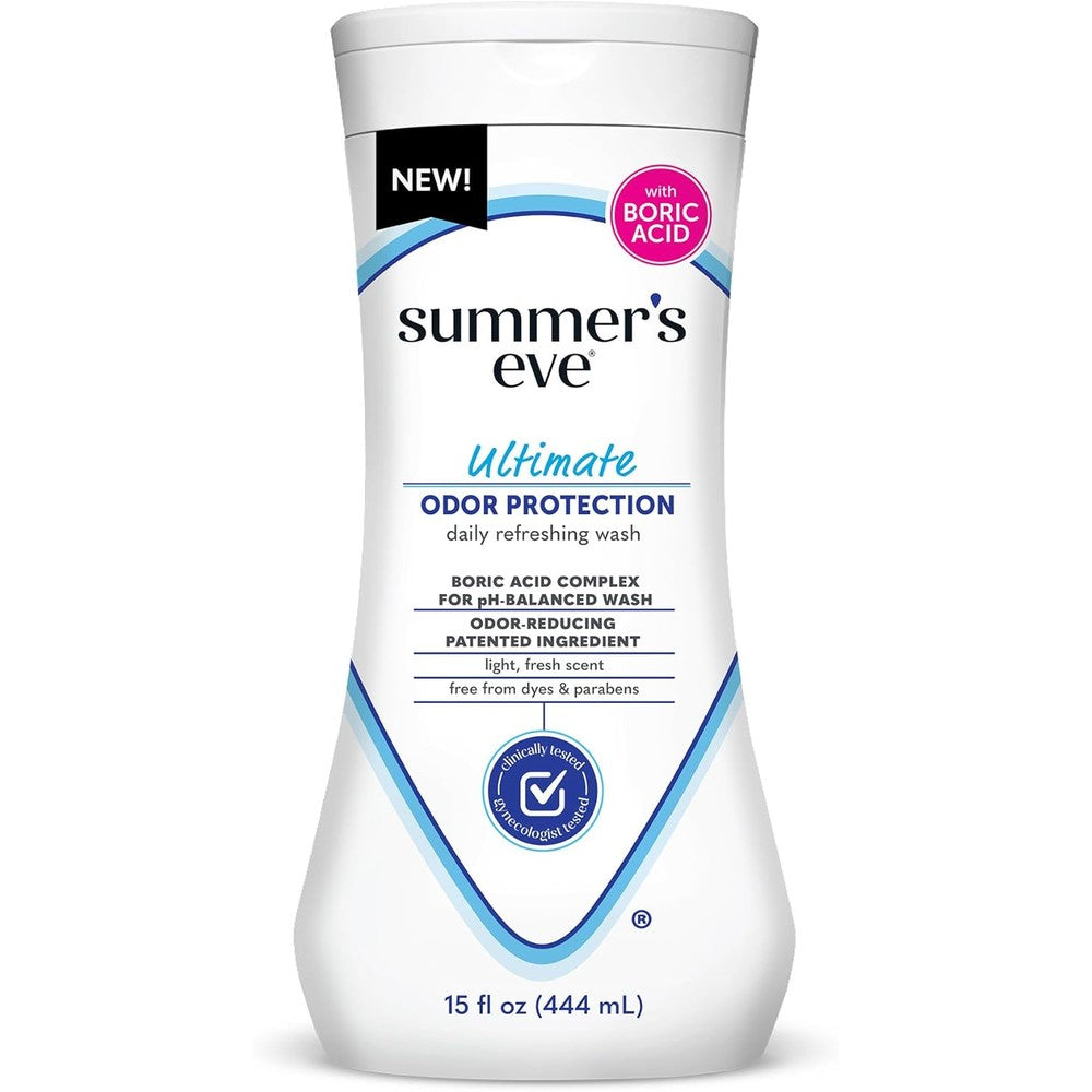 Summer's Eve Ultimate Odor Protection Feminine Wash 15oz front view intimate hygiene