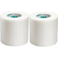 3M Durapore Surgical Tape 1538-2 Pack of 2 Rolls front view showing white silk-like medical tape cloth texture.