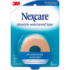Nexcare Absolute Waterproof First Aid Tape 1 inch front view packaging