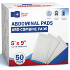 GauzeCare Sterile Abdominal ABD Combine Pads 50 pack front view packaging