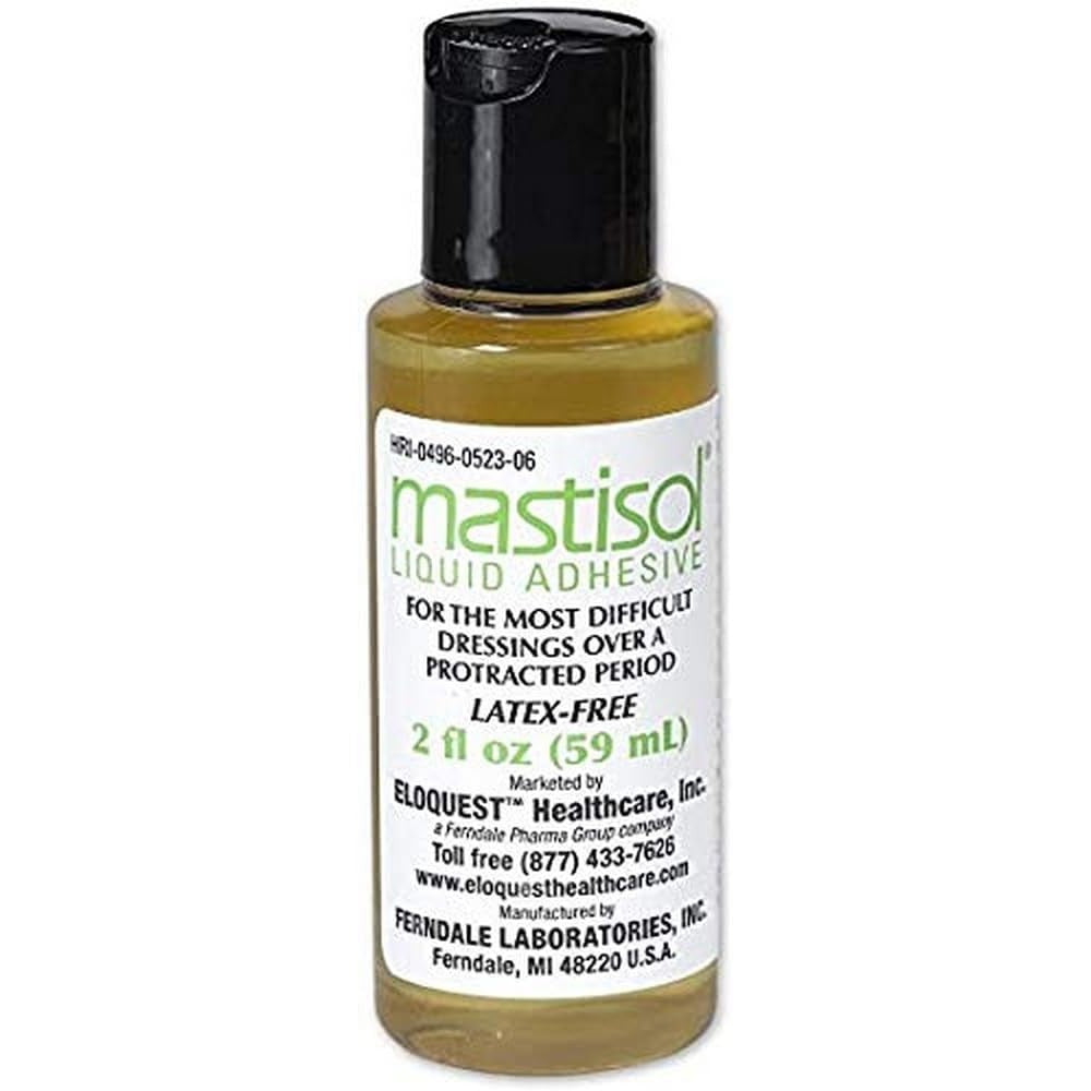 PS Medical Mastisol Liquid Medical Adhesive front view bottle for securing dressings