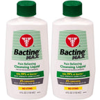 Bactine Max Pain Relieving Cleansing Liquid 2 pack front view for first aid