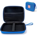 Gealaek portable nebulizer case front view in blue.