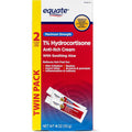 Equate Maximum Strength Hydrocortisone Anti-Itch Cream Twinpack front view for eczema relief