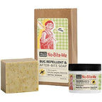 SallyeAnder No-Bite-Me Cream and Soap Set front view natural bug repellent.