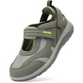 FitVille Women Diabetic Orthopedic Sandals front view showing green mesh upper.