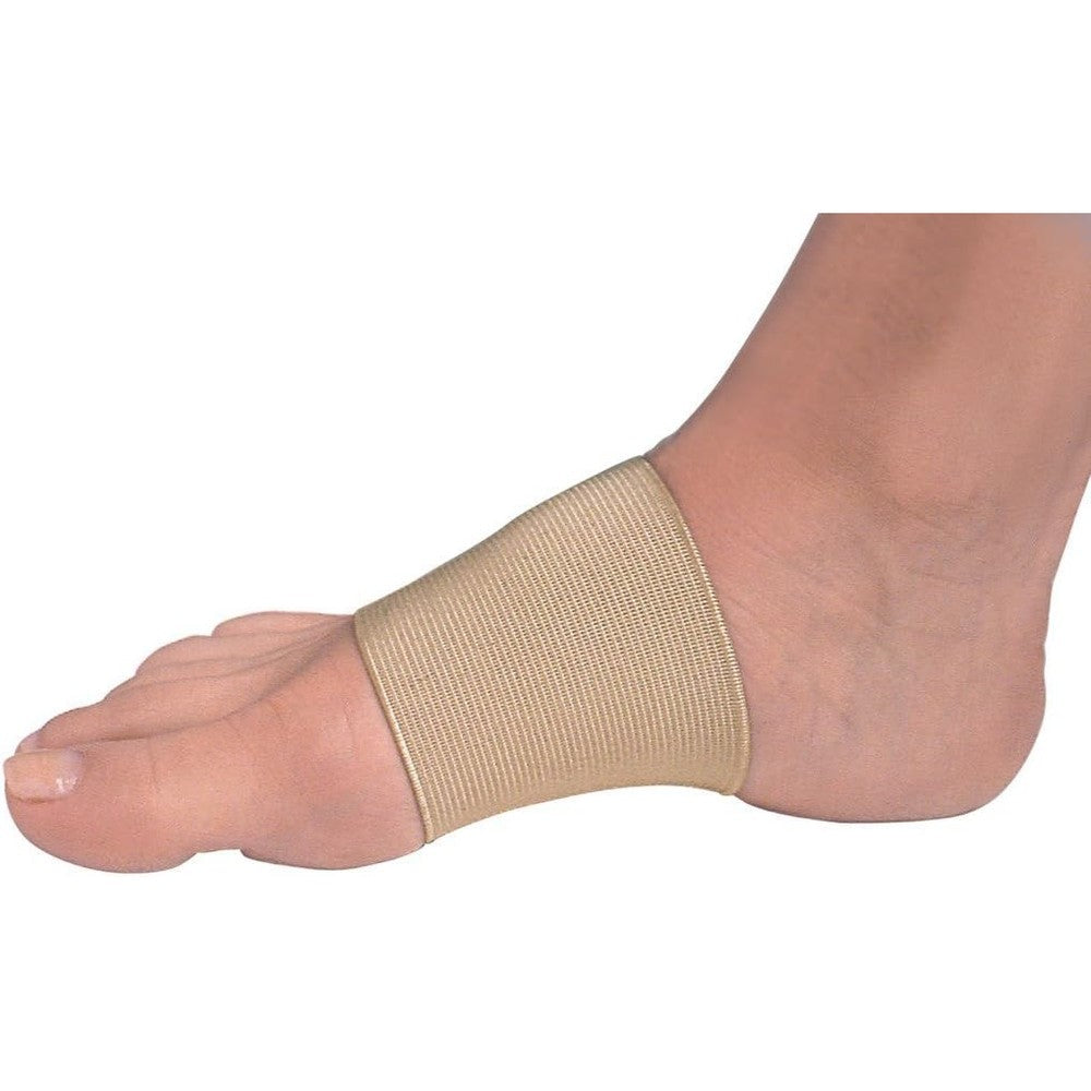 PediFix Arch Bandage front view on foot for plantar fasciitis relief.