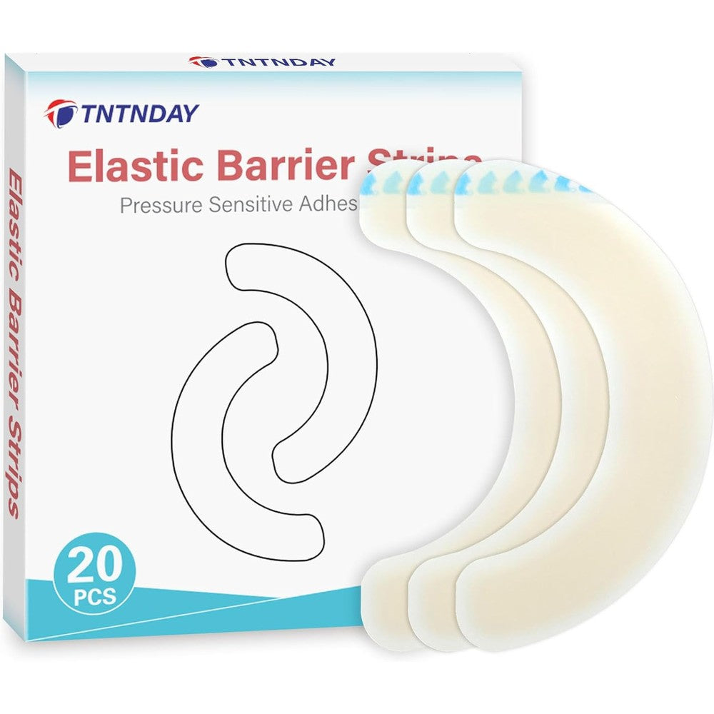TNTNDAY Ostomy Barrier Strips front view of 20 piece pack for secure colostomy care