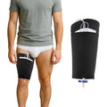 Weeoatar catheter leg bag holder front view showing fabric texture