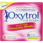 Oxytrol for Women Overactive Bladder Transdermal Patch front packaging showing 8 count quantity