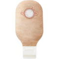 Hollister Rel18194 New Image Drainable Colostomy Pouch pack of 10 front view showing transparent film and circular flange