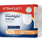 Tranquility Premium Overnight Absorbent Underwear front packaging view