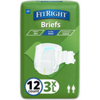 FitRight bariatric adult diapers 3XL front packaging view showing ultra heavy absorbency count