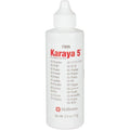 Hollister Karaya Ostomy Barrier Powder front view of two and one half ounce puff bottle for medical stoma care.