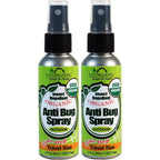 US Organic Mosquito Repellent front view of the two ounce outdoor pump spray bottle