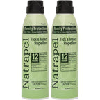 Natrapel Picaridin bug spray twin pack front view showing product packaging and twelve hour protection claim