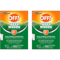 SC Johnson OFF! Deep Woods mosquito and insect repellent wipes 12 pack front view showing the product packaging.