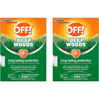 SC Johnson OFF! Deep Woods mosquito and insect repellent wipes 12 pack front view showing the product packaging.