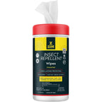Zone Protects Picaridin Unscented Insect Repellent Wipes front view container for mosquito protection