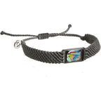 4ocean The Last Straw braided bracelet front view showcasing recycled charm