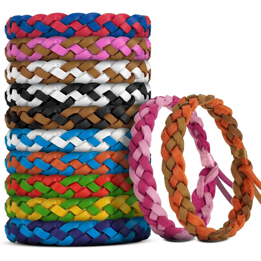 BuggyBands 12 pack mosquito repellent bracelets front view