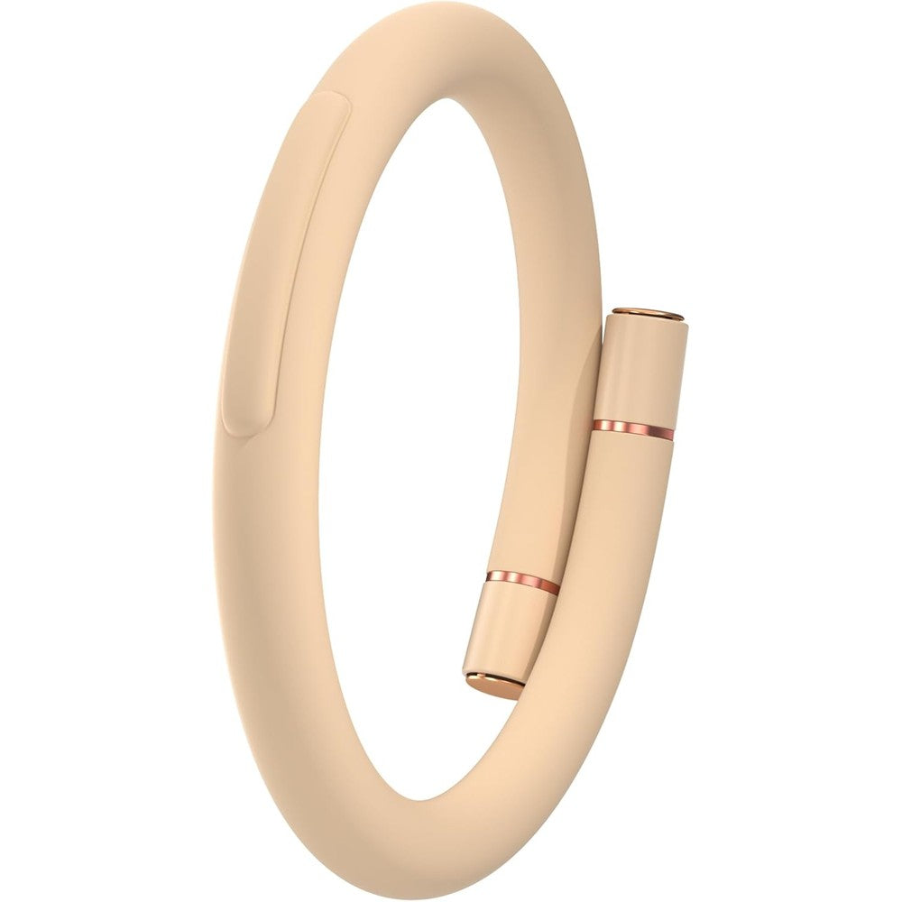 BuggyBands mosquito repellent bracelet front view pink