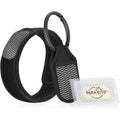 Para'Kito black mosquito repellent wristband and clip kit front view