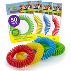 Superband mosquito repellent bracelets pack of 50 neon bands