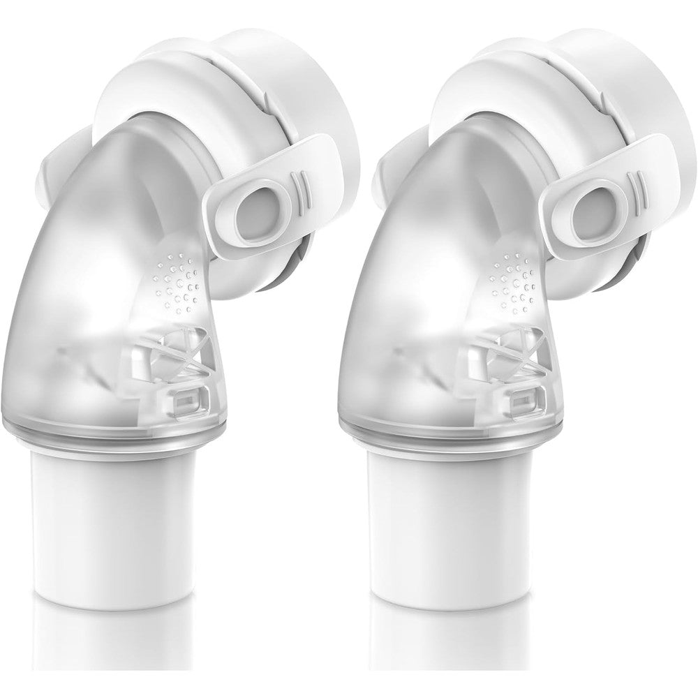 Medihealer replacement swivel elbow connector for AirFit F20 and F30 masks front view