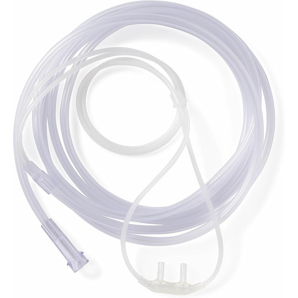 Medline Soft-Touch Nasal Oxygen Cannula adult size pack of 50 front view