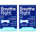 Breathe Right Nasal Strips Clear Large 2 pack front view for snoring relief