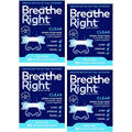 Breathe Right Nasal Strips Clear Sensitive Skin front view for snoring relief