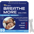 Enoble Breathe More Extra Strength Clear Nasal Strips front view packaging for snoring relief