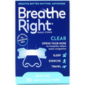 Breathe Right Nasal Strips front box view for snoring relief.