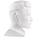 Bistras Super Deluxe White Chin Strap front view for CPAP therapy