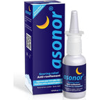 Asonor Anti Snoring Nasal Spray front view thirty milliliter bottle