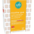 Wellness Basics Nicotine Gum 4mg Fruit Flavor 160 Count pack front view