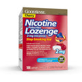 GoodSense Nicotine Polacrilex Lozenge 2 mg 108 Count front box view for smoking cessation.