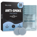 TOLEVITA Anti-Smoke Herbal Patches front box view with 3mg blue circle patches