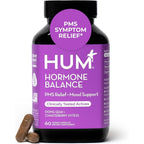 HUM Nutrition Hormone Balance 60 capsules front bottle view for PMS relief.