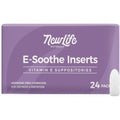 NewLife Naturals Vitamin E Suppositories ESoothe 24 inserts front view pack for menopause relief