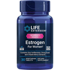 Life Extension Estrogen for Women bottle front view for menopause relief.