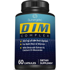 Sunergetic Premium DIM Supplement front view 150mg hormone balance bottle