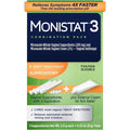 Monistat 3-Day Yeast Infection Treatment front box view antifungal combo