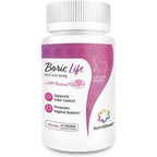 NutraBlast Boric Life Vaginal Suppositories front bottle view for intimate health.