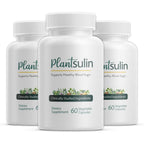 Plantsulin Natural Blood Sugar Support front view bottle on white background