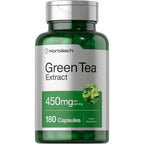 Horbäach Green Tea Extract 450mg front bottle label