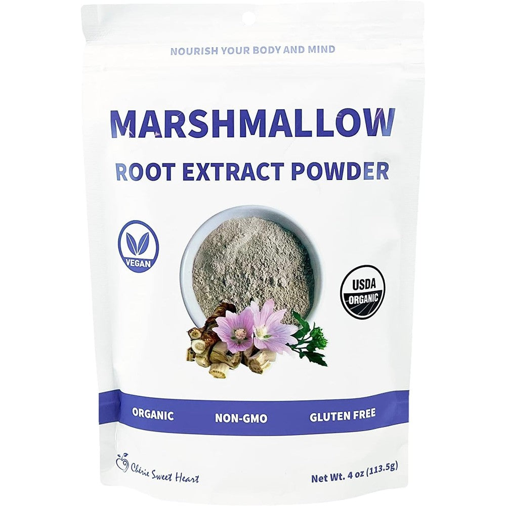 Chérie Sweet Heart USDA Organic Marshmallow Root Powder pouch front view