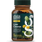 Gaia Herbs Liver Cleanse Support 60 Liquid Phyto Capsules front view packaging